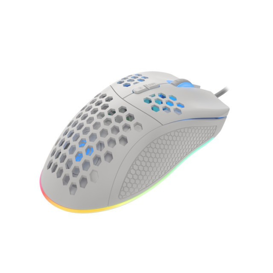 Mysz dla graczy Genesis Krypton 555 8000DPI podświetlenie RGB Biała
